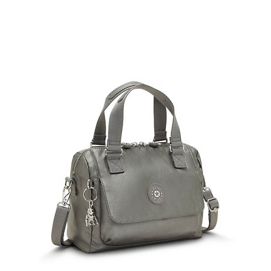 Kipling Zeva Metallic Handbag Handbag Grijs | BE 1290IL